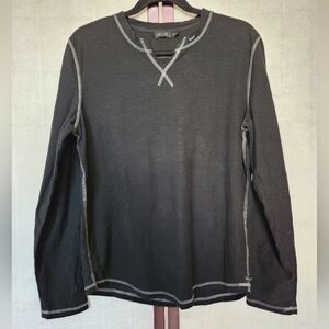 Seven Black long-sleeved jersey shirt. Men's size M.